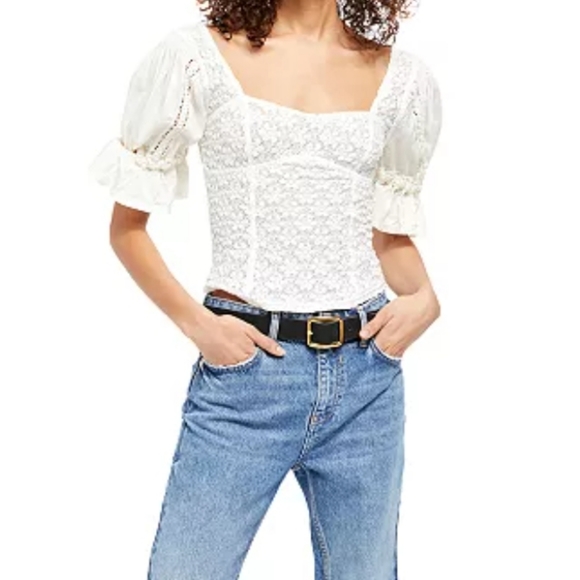 Free people spring Fling Floral Knit Top - Picture 16 of 16